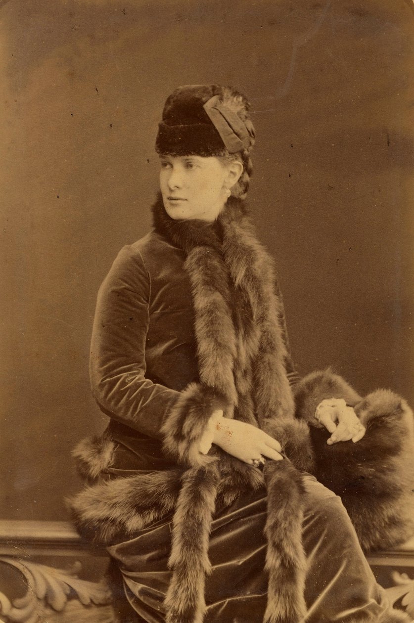 Marie Pavlovna Romanova - Wielka Księżna Maria Pawłowna Rosji (1854-1920), autorstwa Bergamasco, Karola (Karla) (1830-1896). Zdjęcie albuminy, ok. 1880. Rosyjskie Państwowe Archiwum Filmowe i Fotograficzne, Krasnogorsk autorstwa Charles Bergamasco
