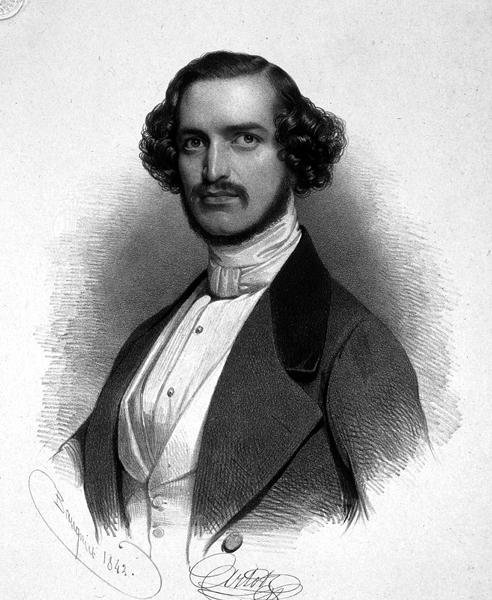 Joseph Arnot (1815-45) 1842 (litografia) autorstwa Charles (after) Baugniet