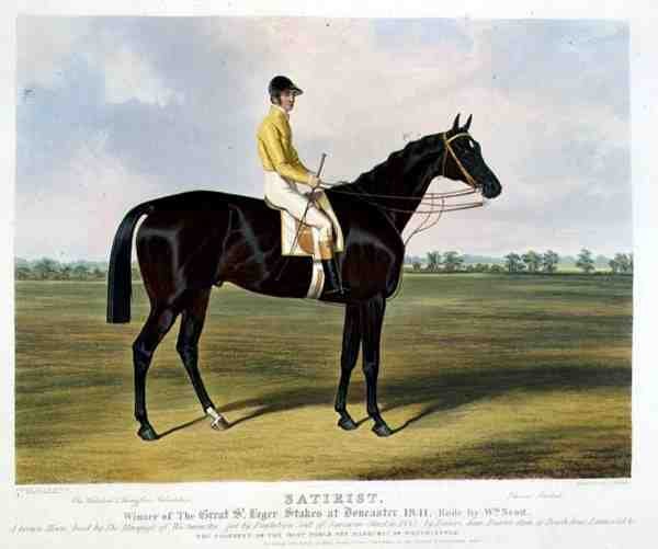 „Satyrysta”, zwycięzca Great St. Leger Stakes w Doncaster autorstwa Charles (after) Hancock