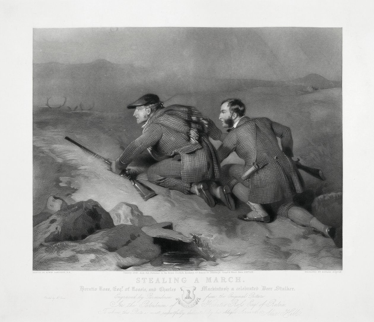 Kradzież Marca, grawerowane przez Edwarda Burtona autorstwa Charles (after) Landseer
