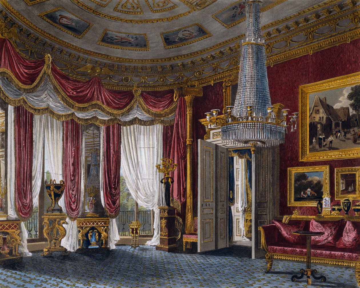 Różowy satynowy salon, Grawer Richarda Reeve