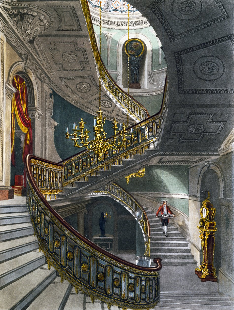 Schody, Grawerowanie autorstwa Richarda Reeve