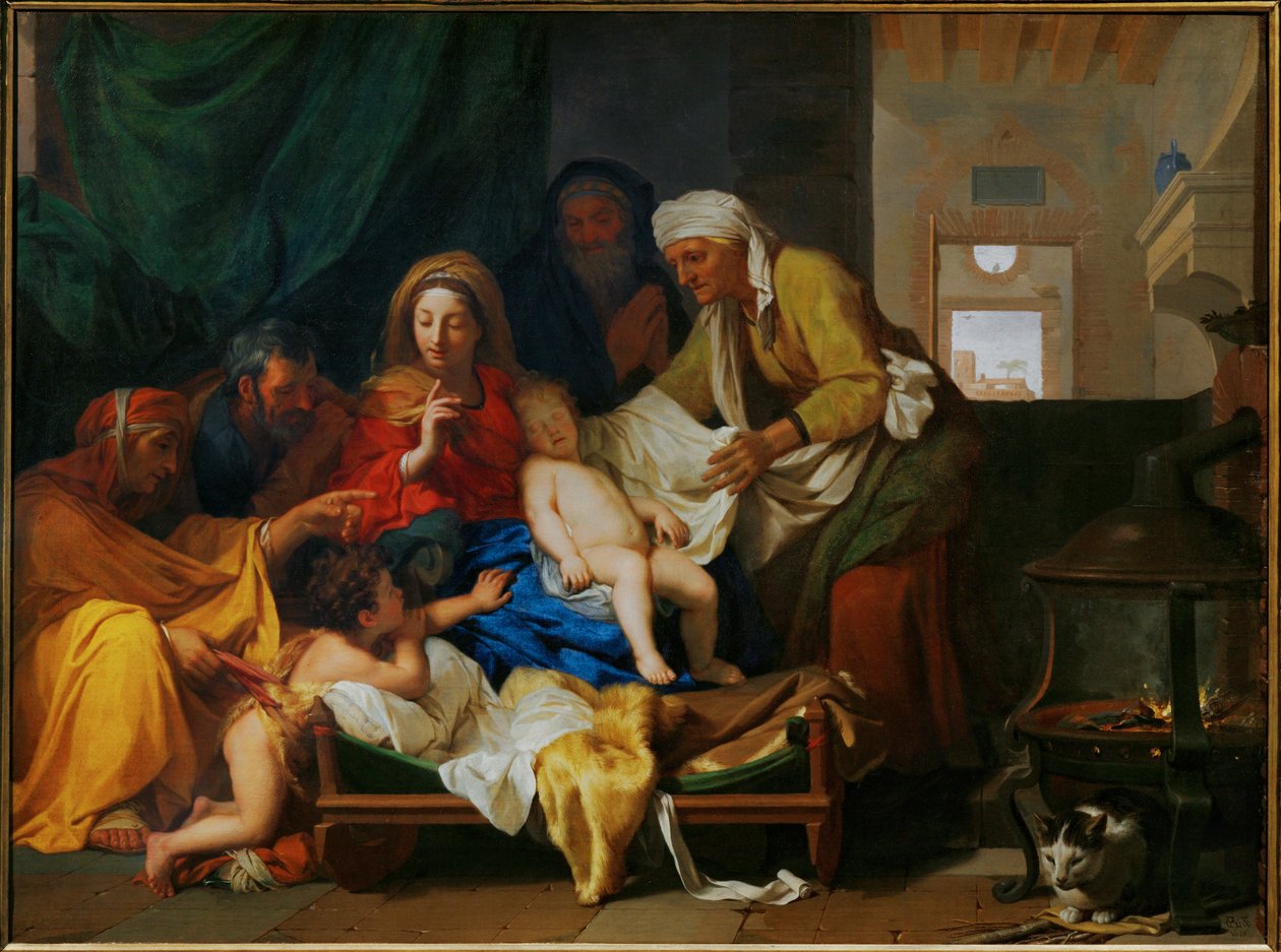 Sen Dzieciątka Jezus ... autorstwa Charles (attr. to) Le Brun