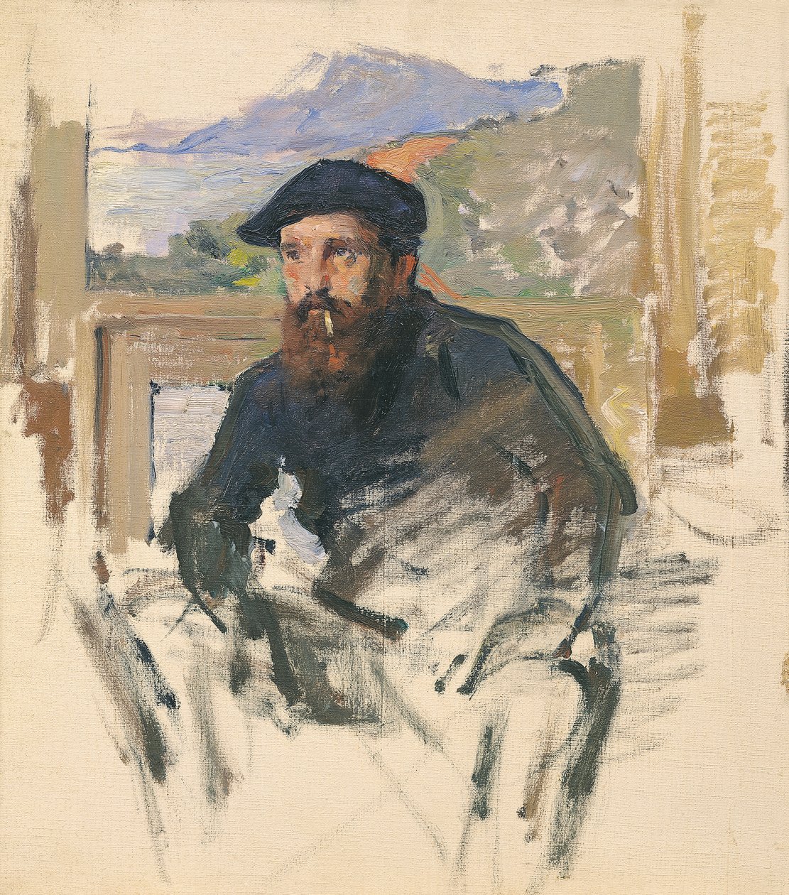 Portret Moneta ok. 1884 (olej na płótnie) autorstwa Charles (attr.to) Giron