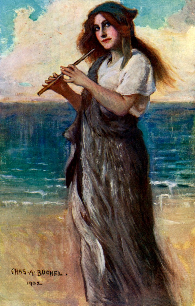 Nancy Price 1880-1970, angielska aktorka jako Pallas Athene w Ulysses, 1902. autorstwa Charles A. Buchel