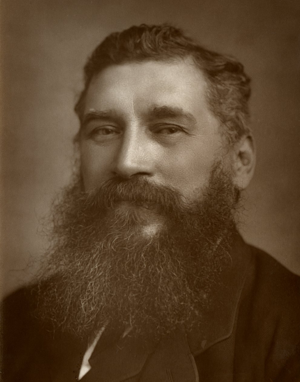 Joseph Knight, brytyjski pisarz i krytyk teatralny, 1884 autorstwa Charles A. Long