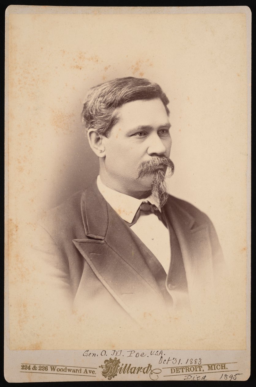 Portret Orlando Metcalfe Poe 1832-1895, 31 października 1883. autorstwa Charles A Millard