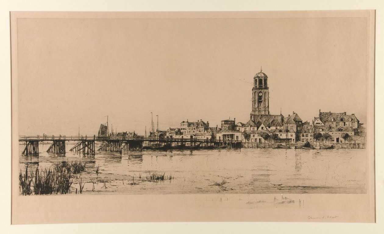 Deventer (scena portowa) autorstwa Charles A. Platt