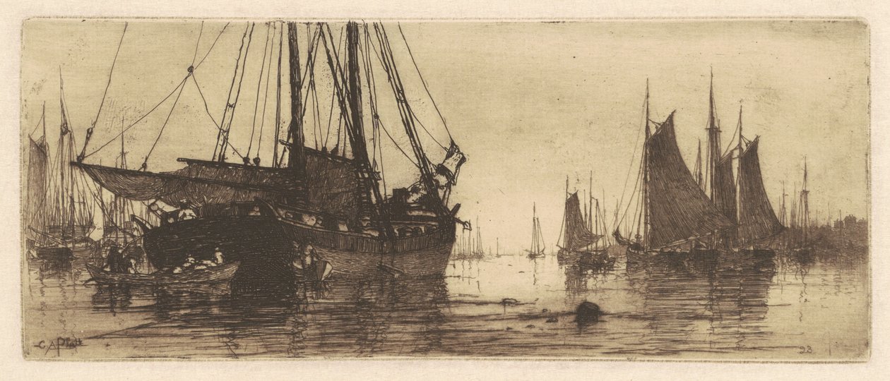 Łodzie rybackie autorstwa Charles A. Platt