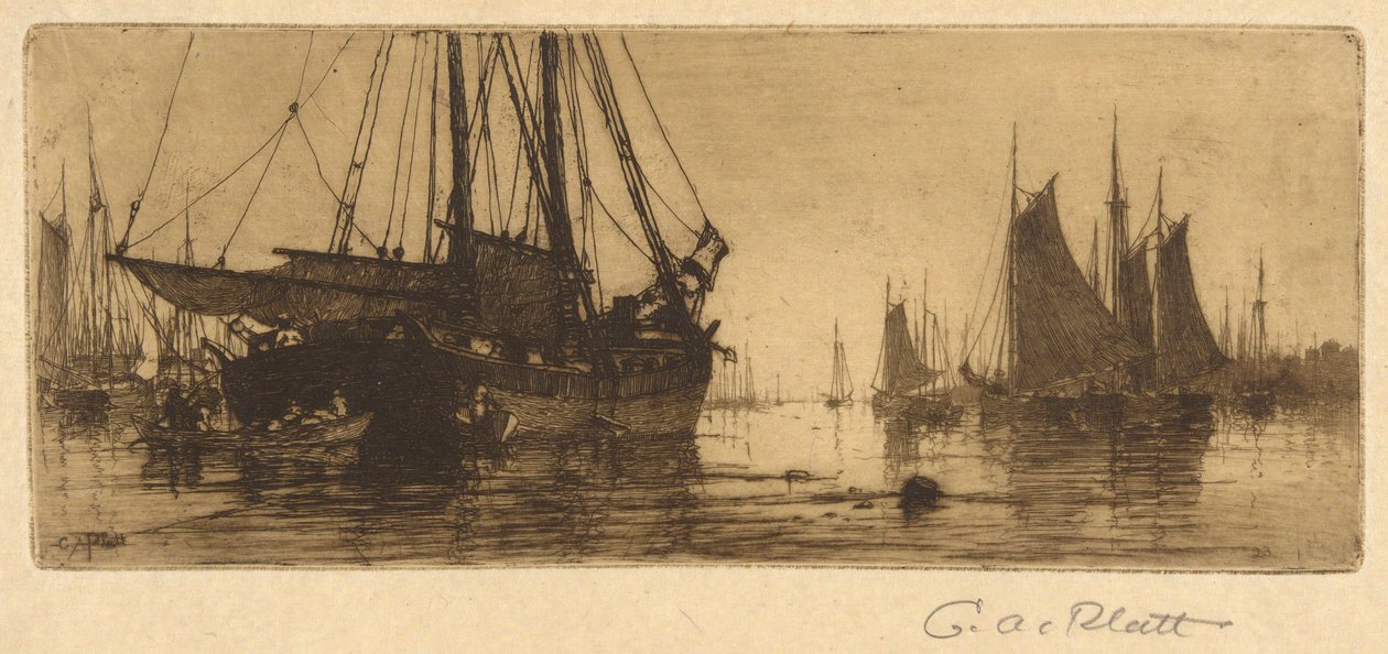 Łodzie rybackie autorstwa Charles A. Platt