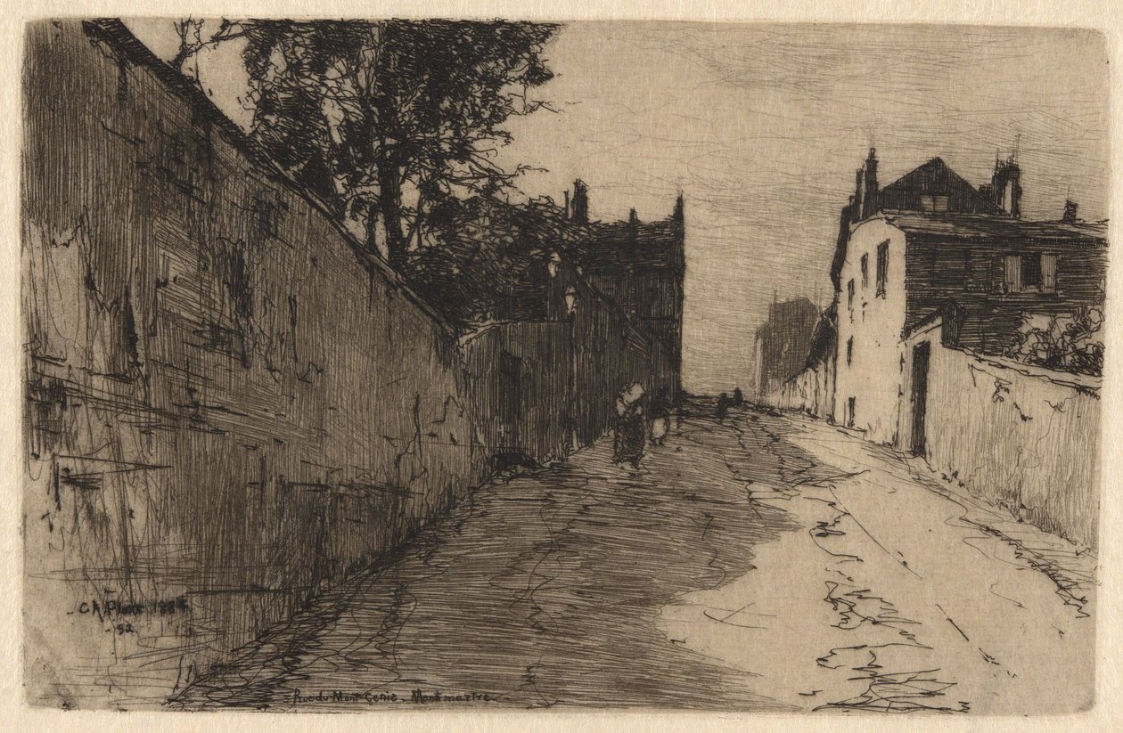 Rue de MontCenis, Montmartre autorstwa Charles A. Platt
