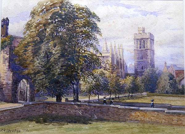 New College z dzwonnicą autorstwa Charles A. Sheehan