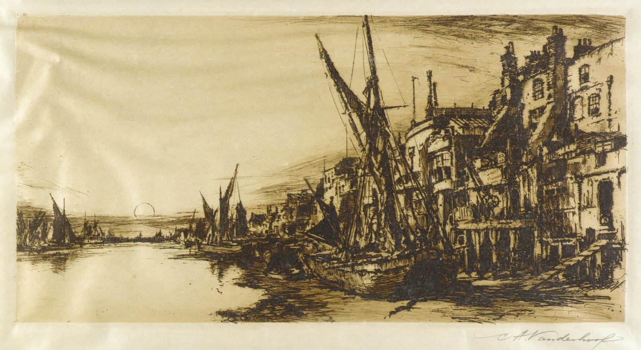 Tamiza w Limehouse autorstwa Charles A. Vanderhoof