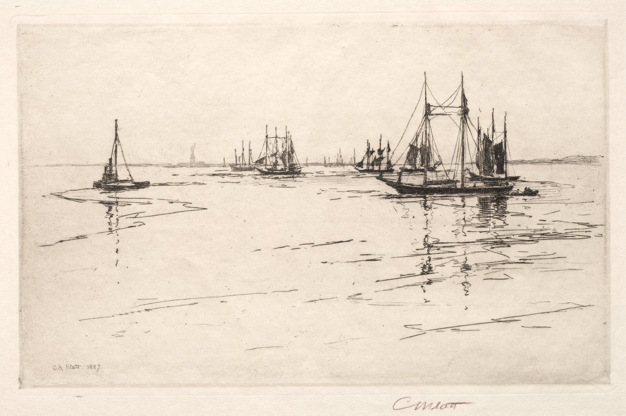 Kanał Maślanki, Nowy Jork, 1889. autorstwa Charles Adams Platt