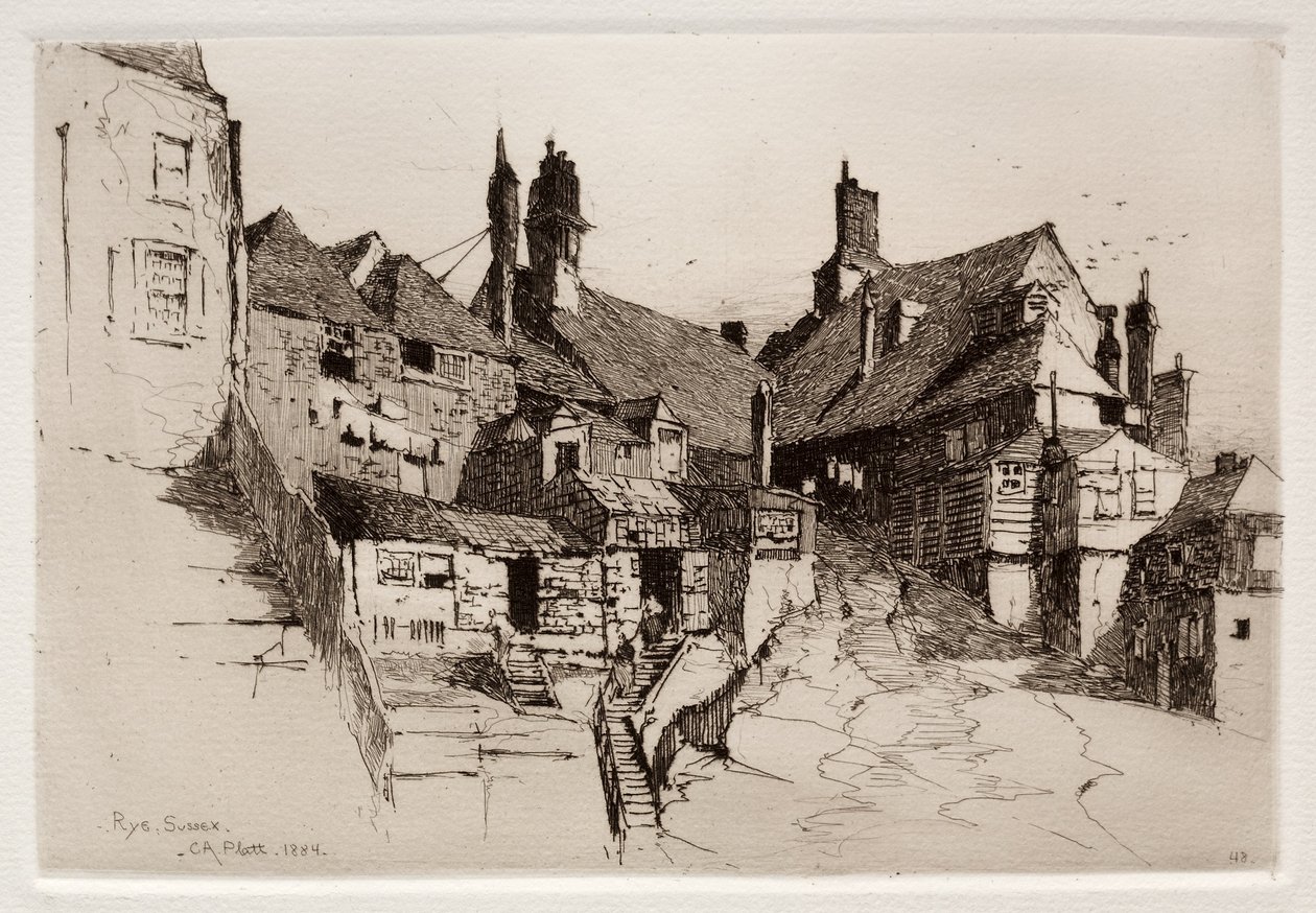 Żyto, Sussex, Anglia, 1884. autorstwa Charles Adams Platt