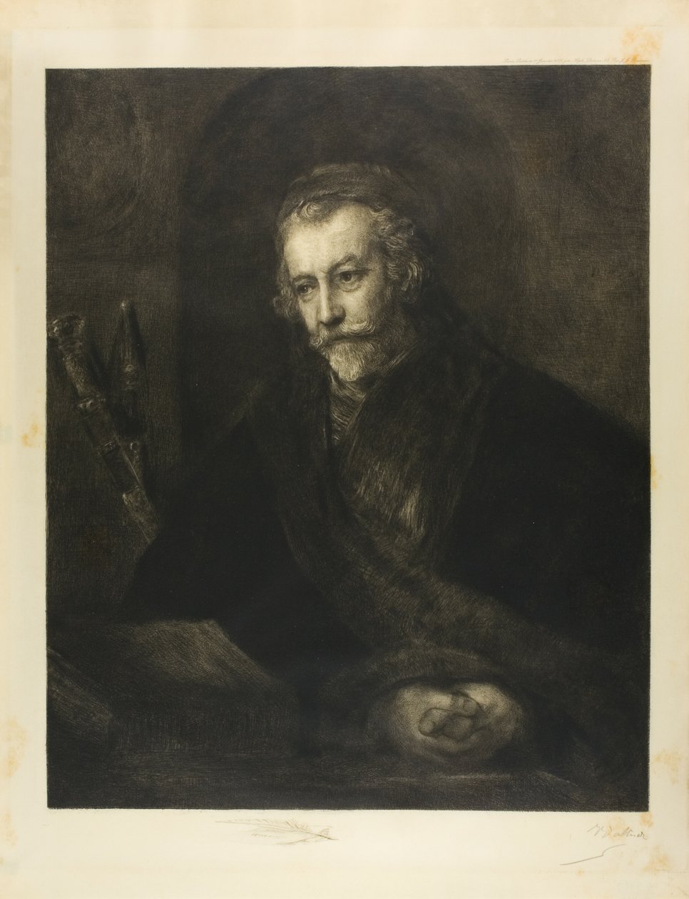 Portret mężczyzny w czapce autorstwa Charles Albert Waltner