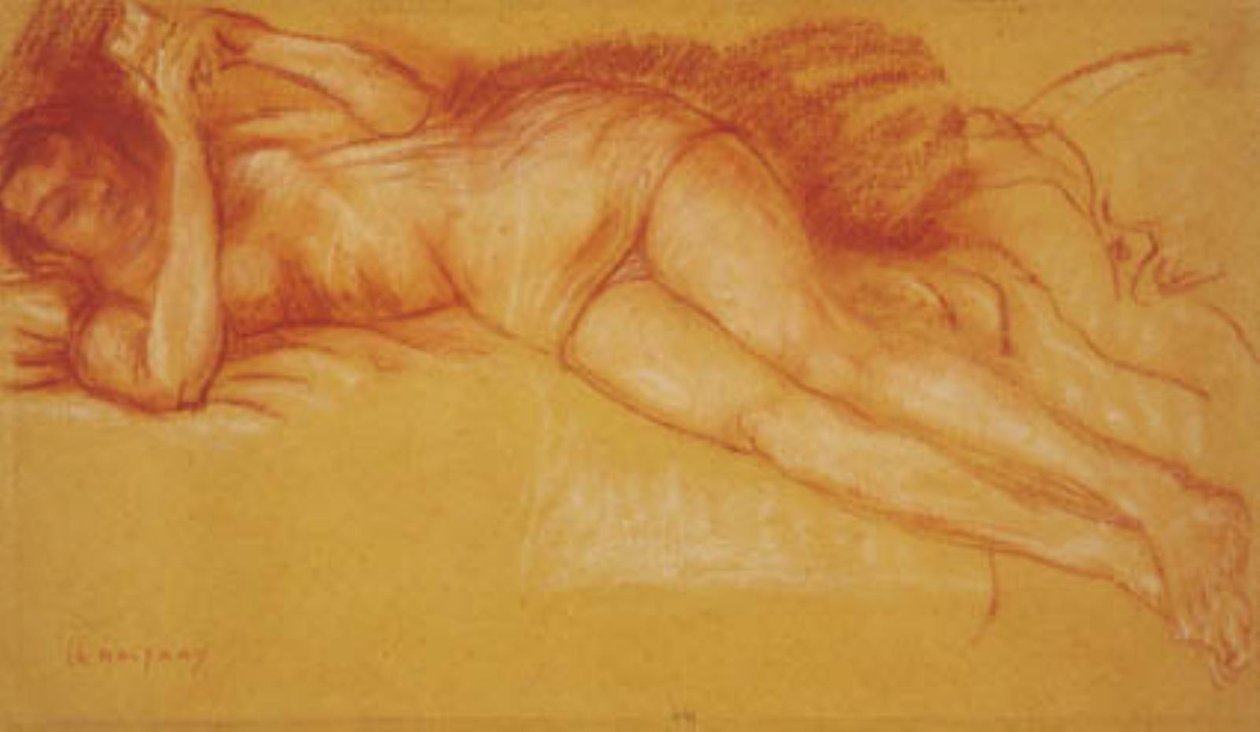 Kobieta czytająca w łóżku autorstwa Charles Alexandre Malfray