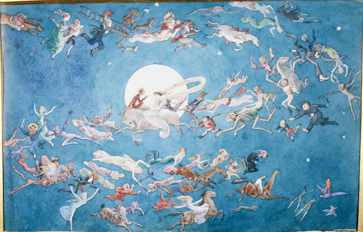 Taniec dookoła księżyca autorstwa Charles Altamont Doyle