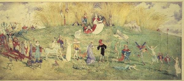 Królowa Wróżek - Procesja autorstwa Charles Altamont Doyle
