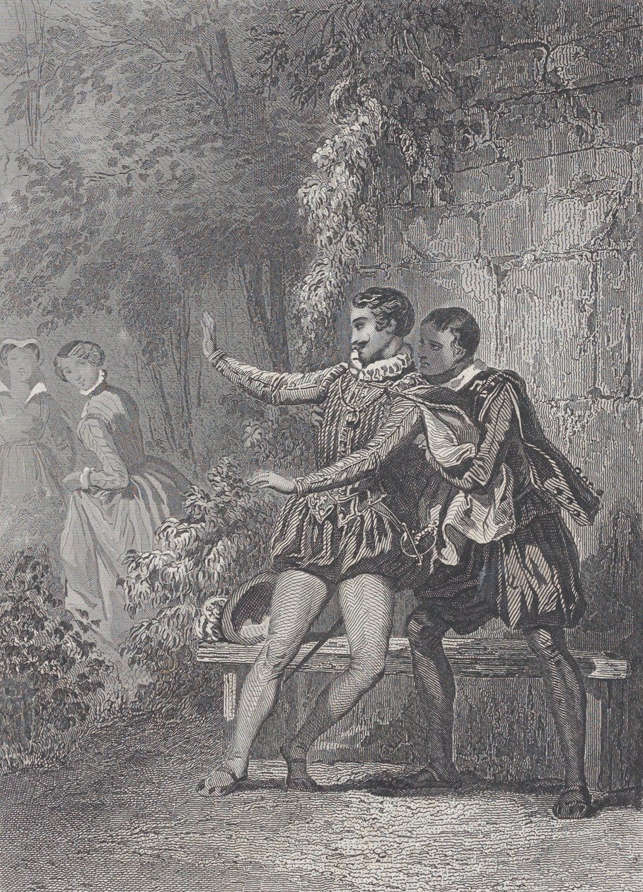 Pani Monsoreau La Dame de Monsoreau, 1830-73. autorstwa Charles Amedee Colin