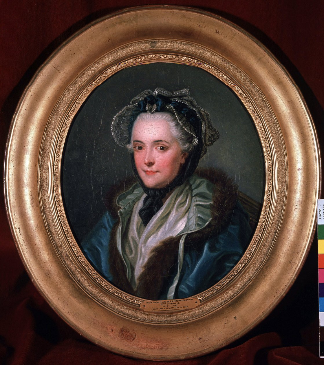 Portret Marie-Louise-Nicole (Marie Louise Nicole), księżnej Enville (Anville) (1716-1797). Obraz Charlesa Amedee Philippe van Loo (1719-1795) autorstwa Charles Amedee Philippe van Loo
