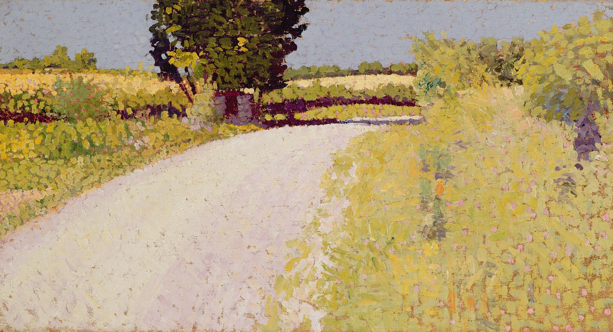 Ścieżka na wsi, ok. 1886 r. (olej na płótnie) autorstwa Charles Angrand