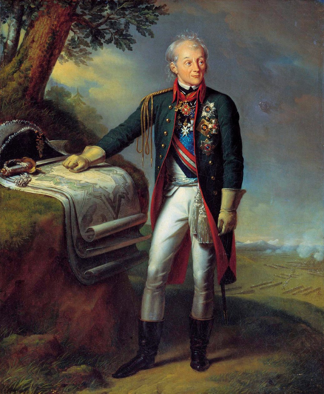 Feldmarszałek Generalissimus Książę Aleksander Suworow, żołnierz rosyjski, 1815. autorstwa Charles Auguste Guillaume Steuben