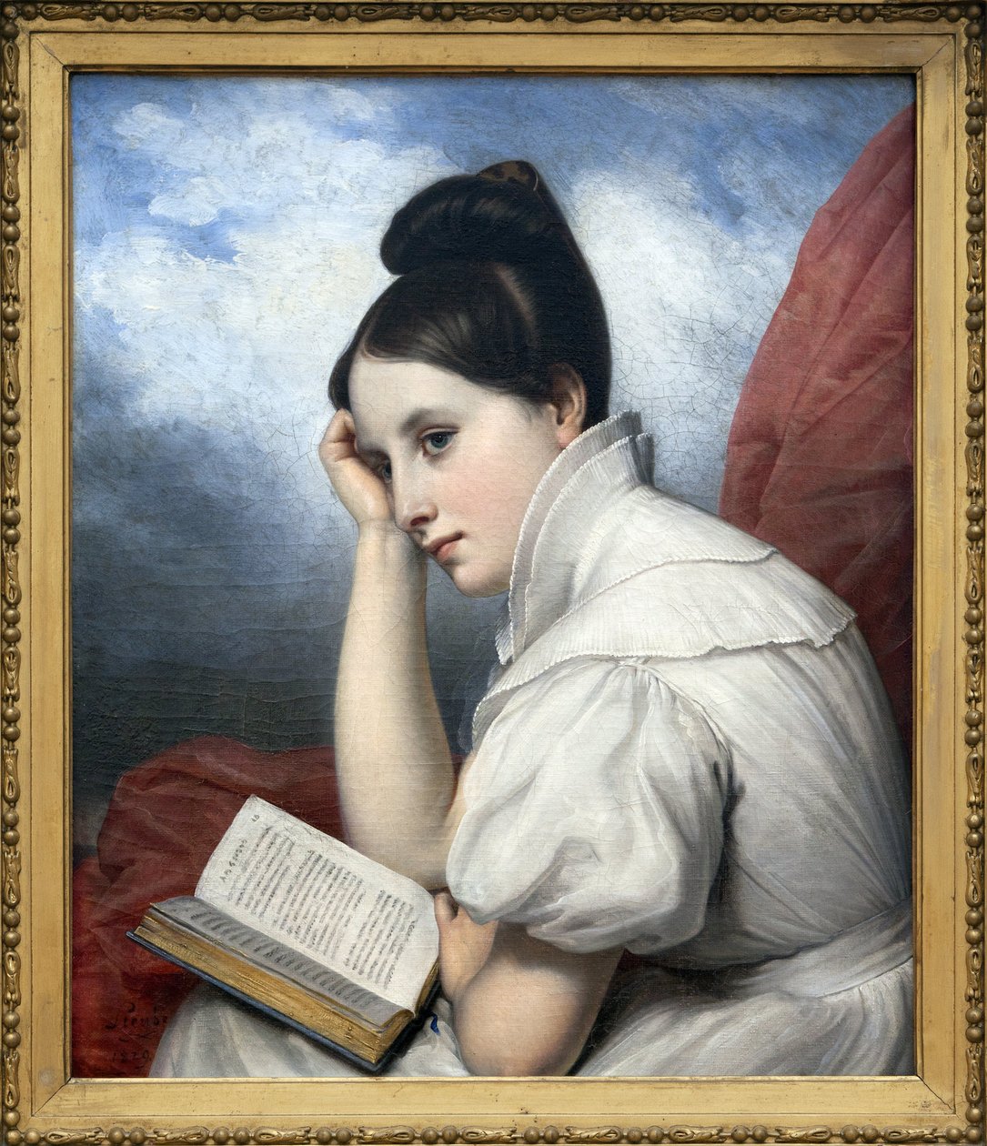 La Reader, Obraz olejny na płótnie autorstwa Charlesa von Steubena (1788-1856), Fotografia, KIM Youngtae, Nantes, Muzeum Sztuk Pięknych w Nantes. autorstwa Charles Auguste Steuben