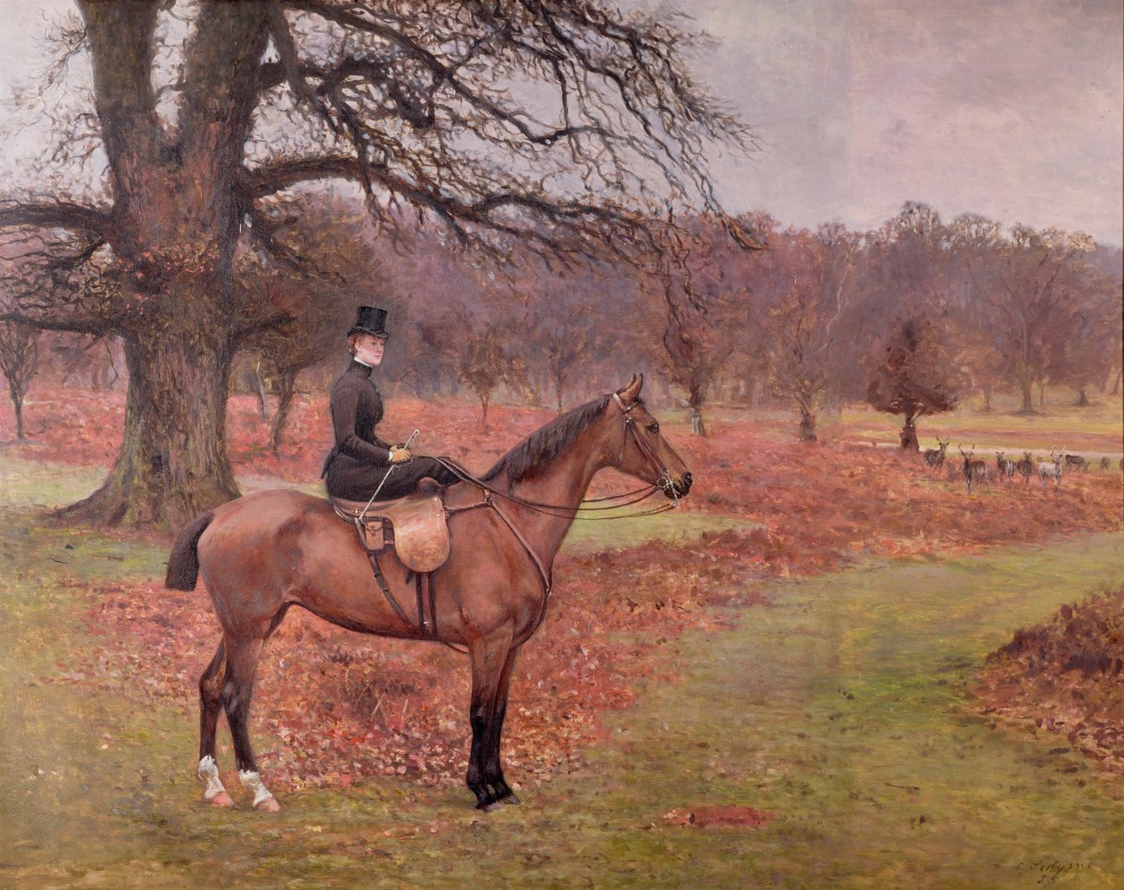 Lady Mabel Bridgeman na Claribel, 1885 autorstwa Charles Augustus Henry Lutyens