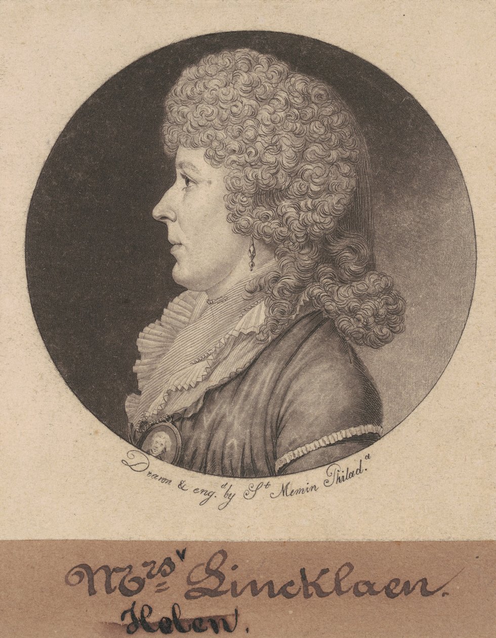 Helen Ledyard Linkklaen autorstwa Charles B.J. Févret de Saint Mémin