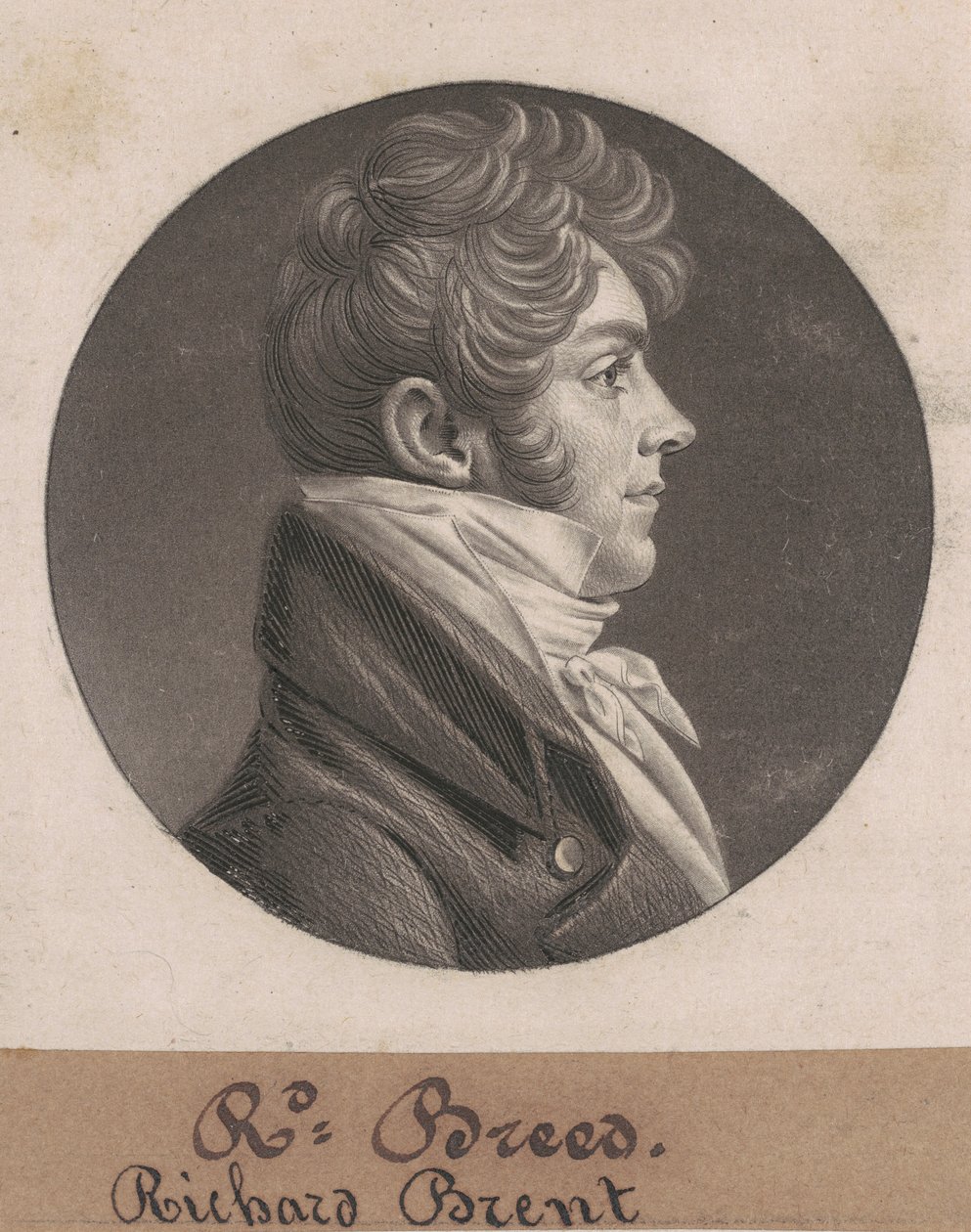 Ryszard Brent autorstwa Charles B.J. Févret de Saint Mémin