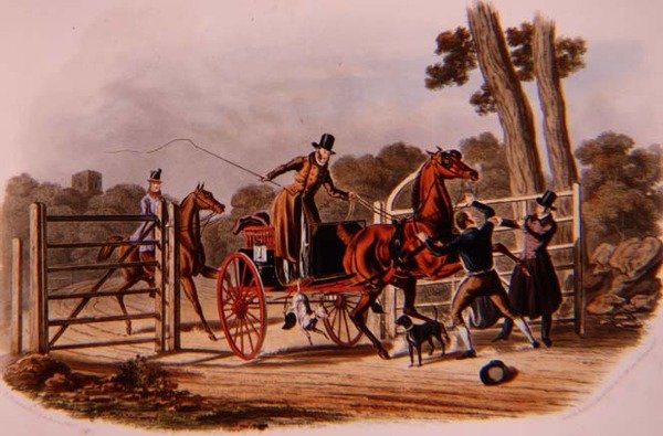 „Niesubordynowany strażnik bramy”, grawerowany przez R.G. Reeve (fl.1811-37) wyd. autorstwa Thomasa McLeana autorstwa Charles B. (after) Newhouse