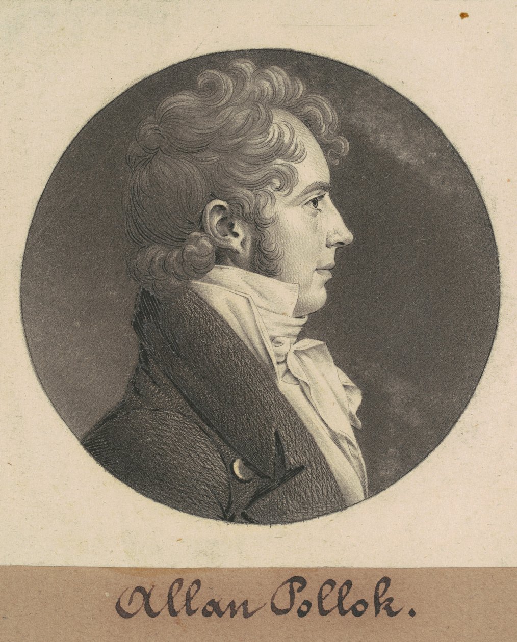 Alan Pollok autorstwa Charles B. J. Févret de Saint Mémin