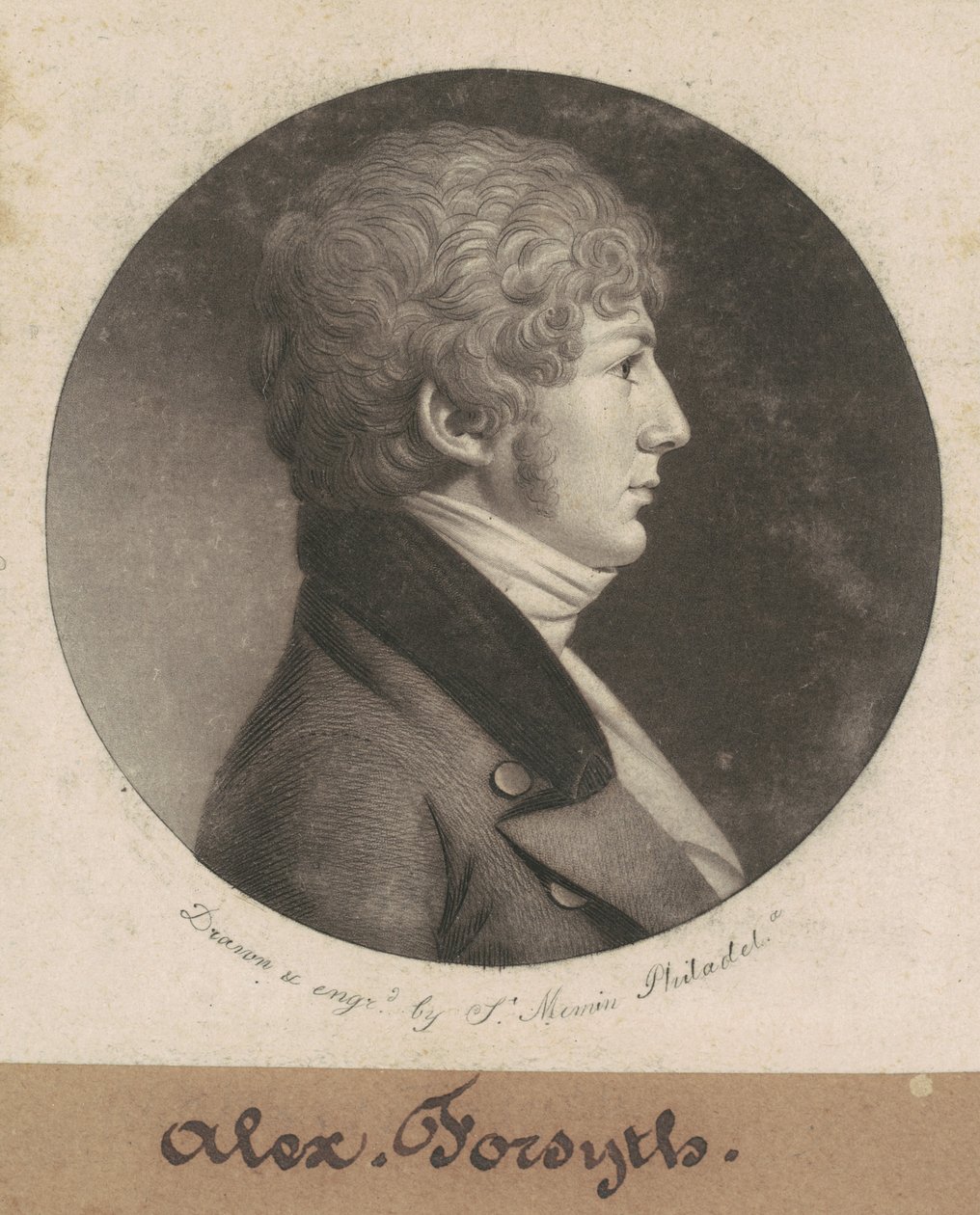 Aleksander Forsyth autorstwa Charles B. J. Févret de Saint Mémin