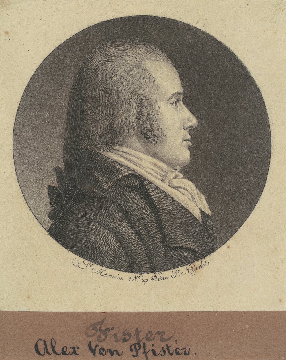 Aleksander von Pfister autorstwa Charles B. J. Févret de Saint Mémin