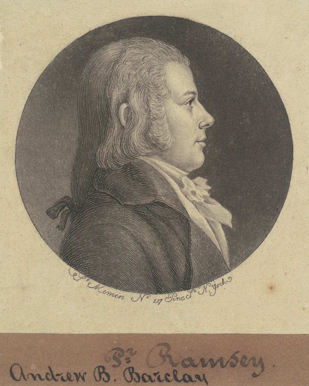 Andrew D. Barclay autorstwa Charles B. J. Févret de Saint Mémin