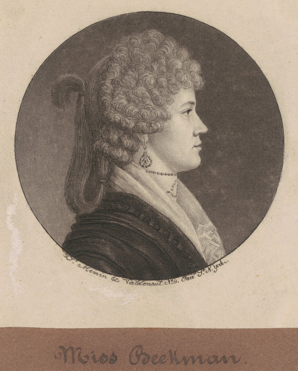 Ann Beekman autorstwa Charles B. J. Févret de Saint Mémin