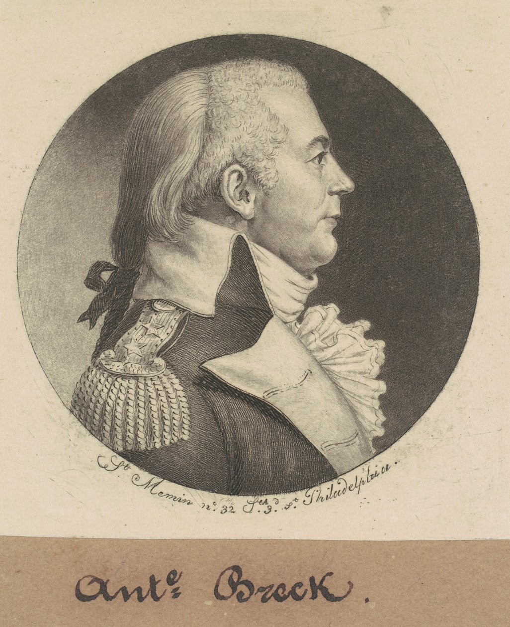 Anthony Breck autorstwa Charles B. J. Févret de Saint Mémin