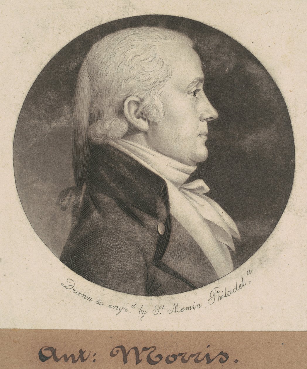 Anthony Morris autorstwa Charles B. J. Févret de Saint Mémin
