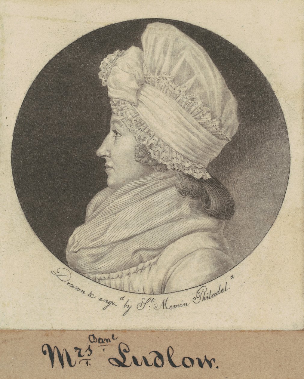 Arabella Duncan Ludlow autorstwa Charles B. J. Févret de Saint Mémin