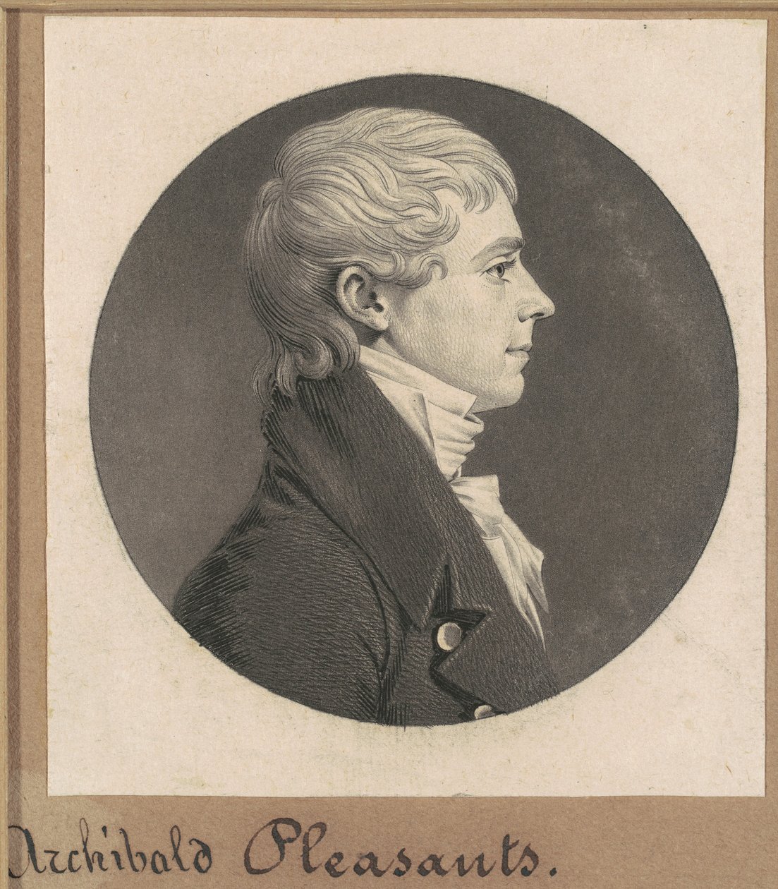 Archibald Pleasants, Jr. autorstwa Charles B. J. Févret de Saint Mémin