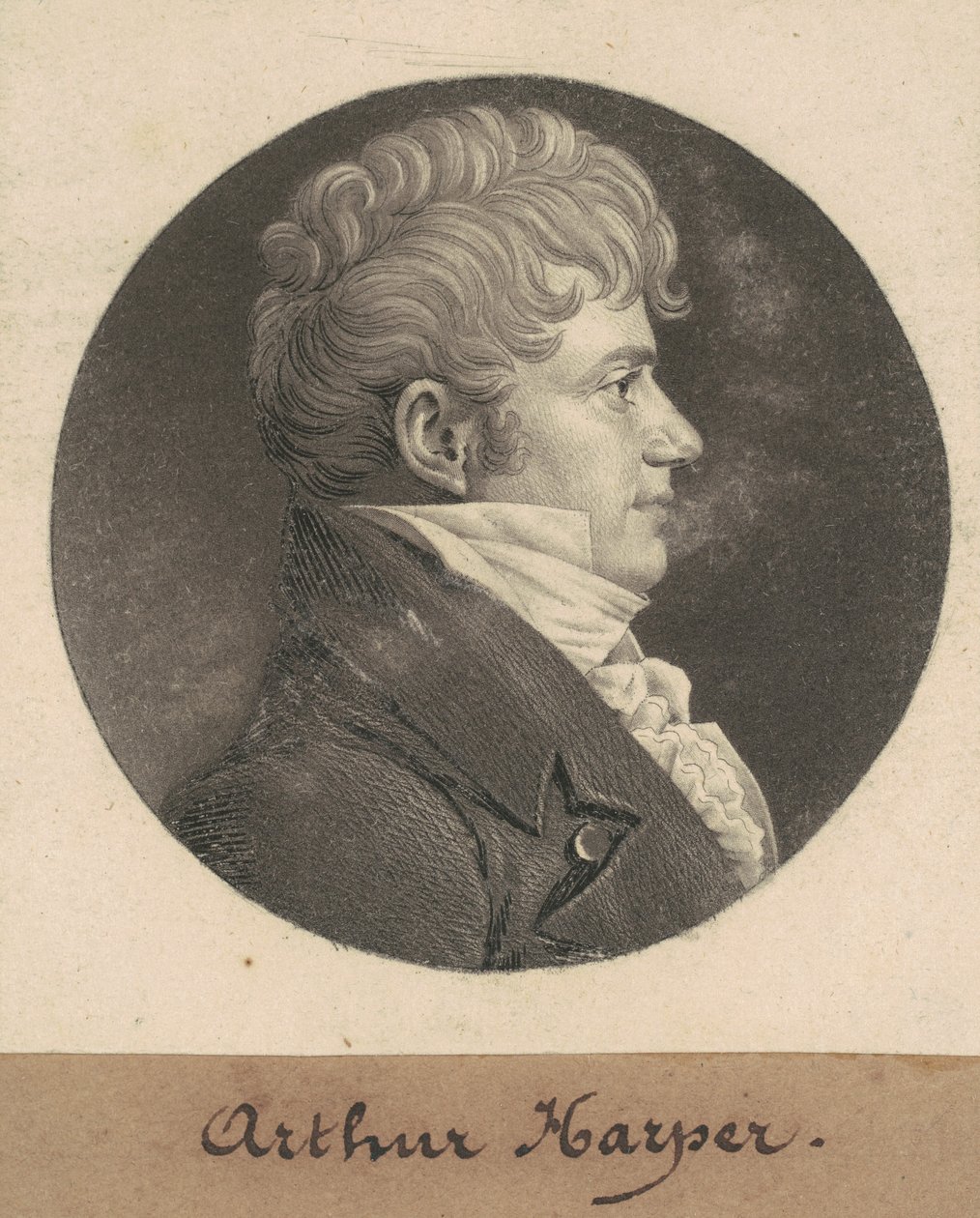 Artur Harper autorstwa Charles B. J. Févret de Saint Mémin