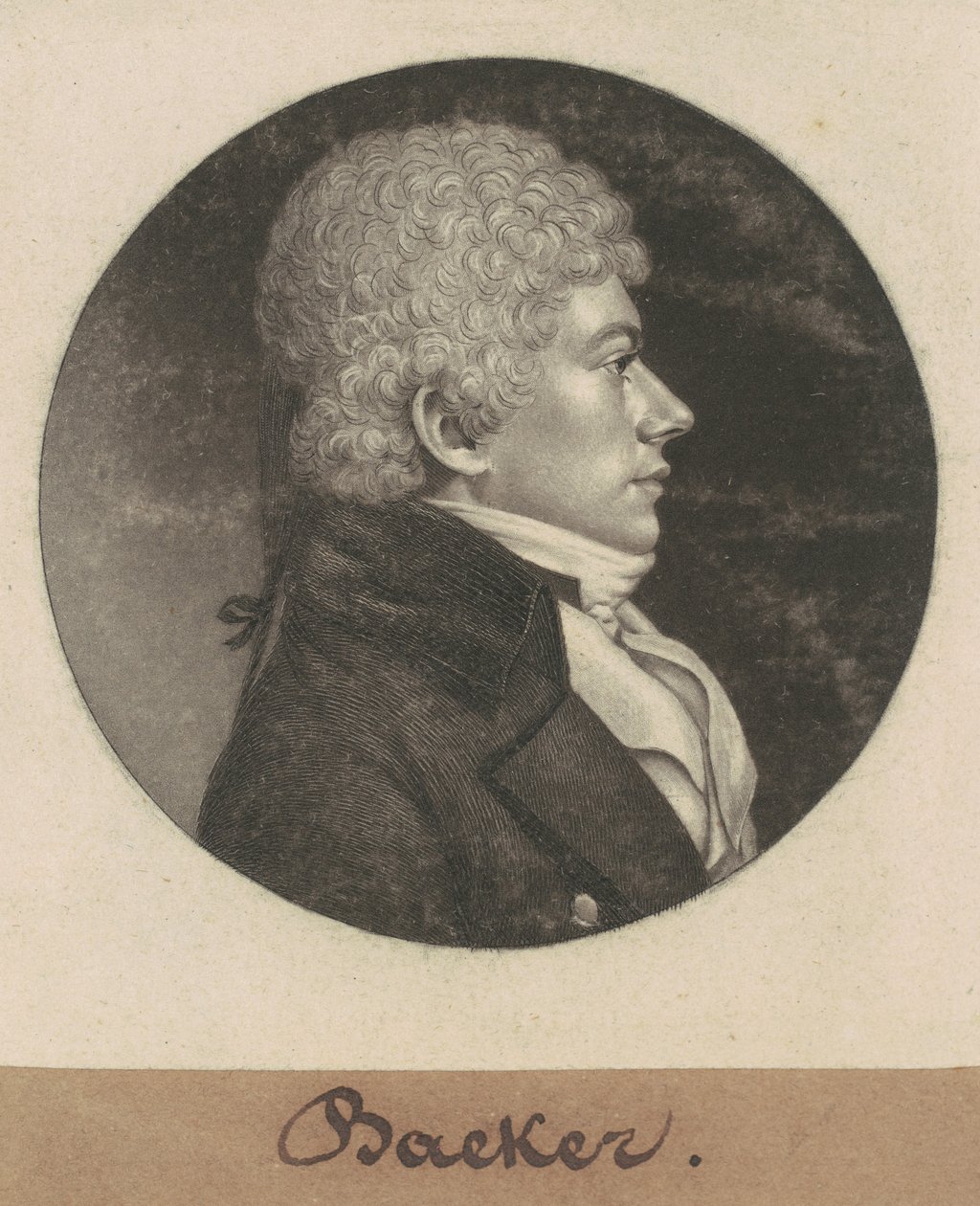Baeker autorstwa Charles B. J. Févret de Saint Mémin