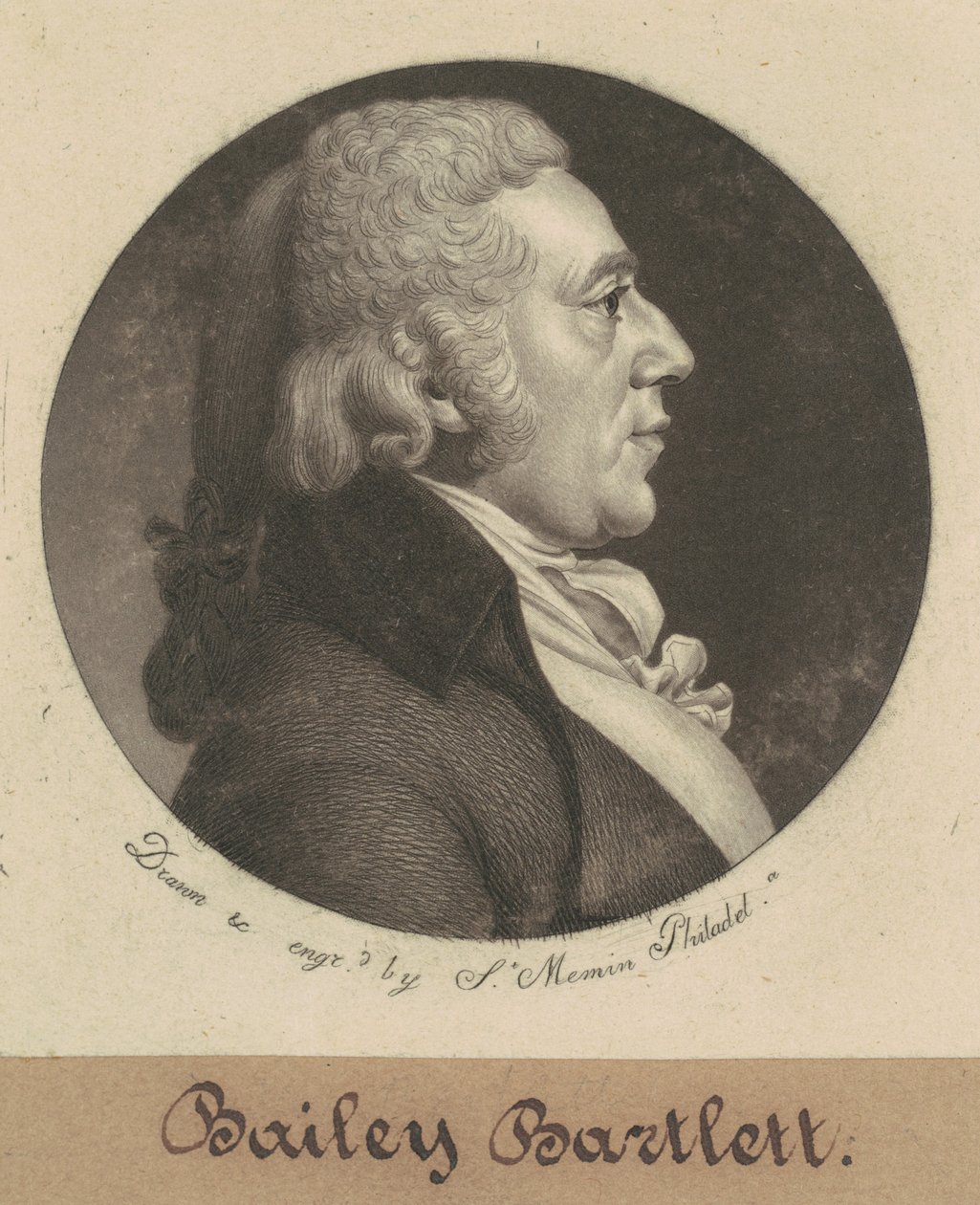 Bailey Bartlett autorstwa Charles B. J. Févret de Saint Mémin