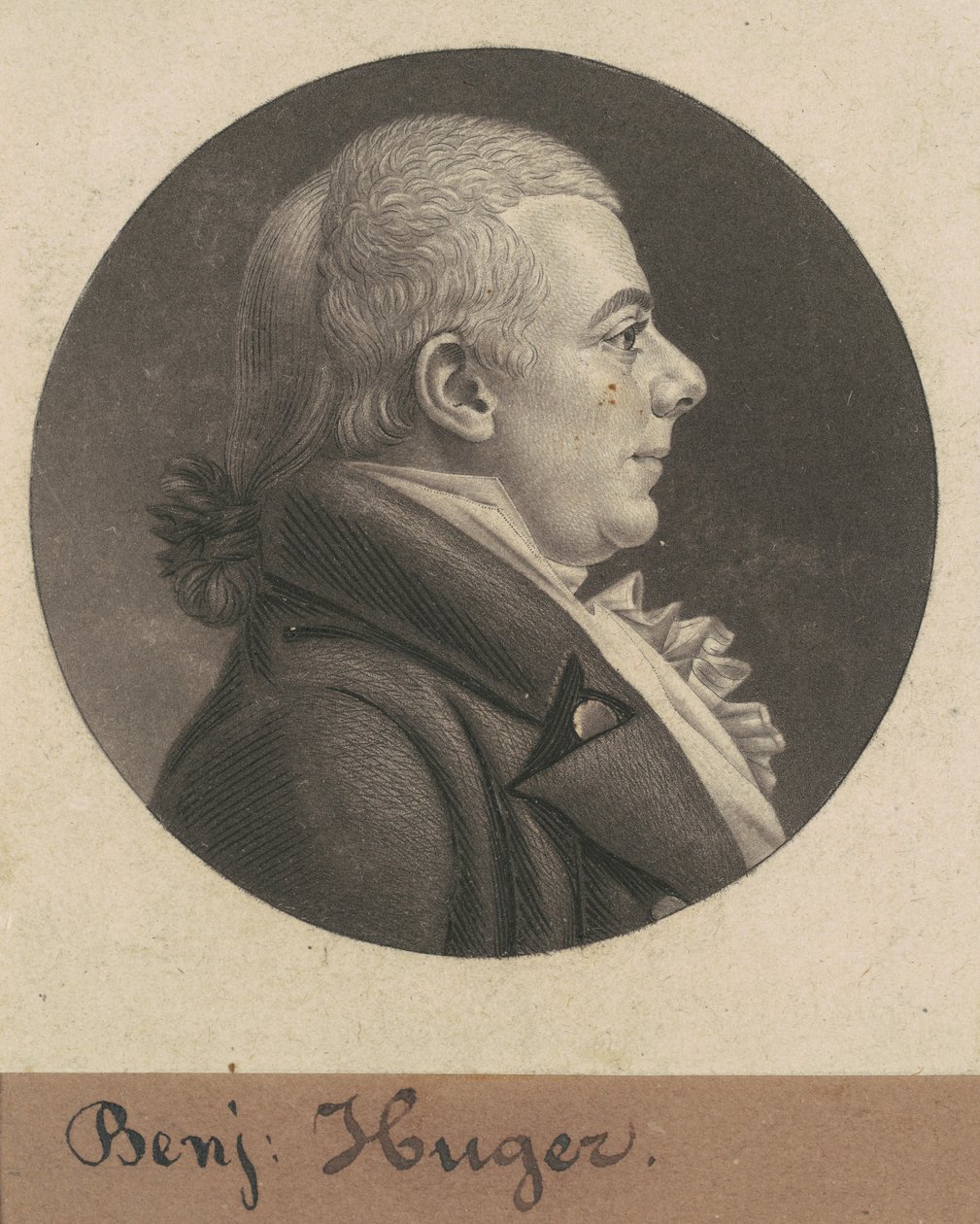 Benjamin Huger autorstwa Charles B. J. Févret de Saint Mémin