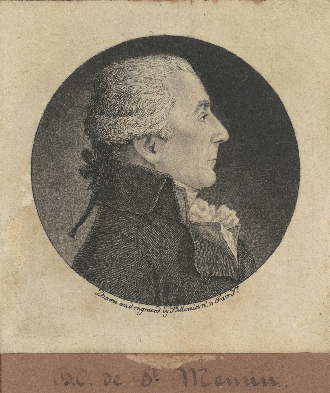 Benigne-Charles Févret z Saint-Mémin autorstwa Charles B. J. Févret de Saint Mémin