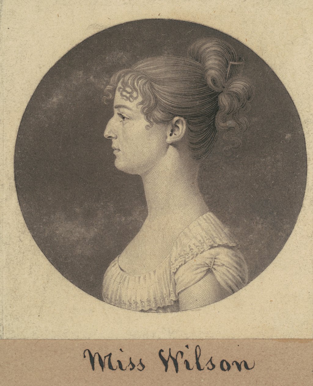 Caroline Lewis autorstwa Charles B. J. Févret de Saint Mémin