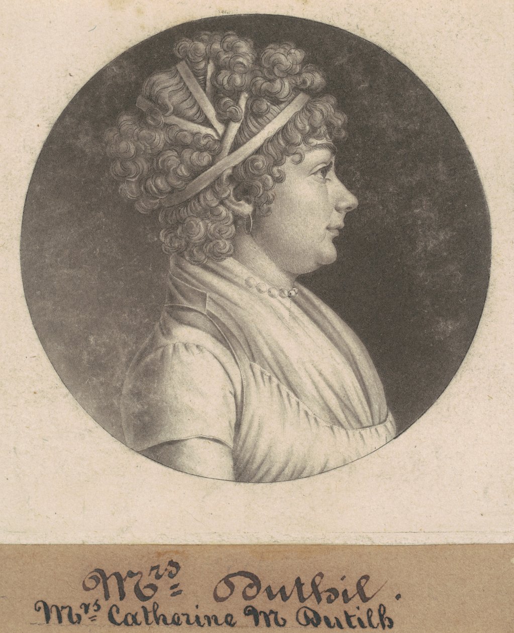 Katarzyna D. Dutilh autorstwa Charles B. J. Févret de Saint Mémin