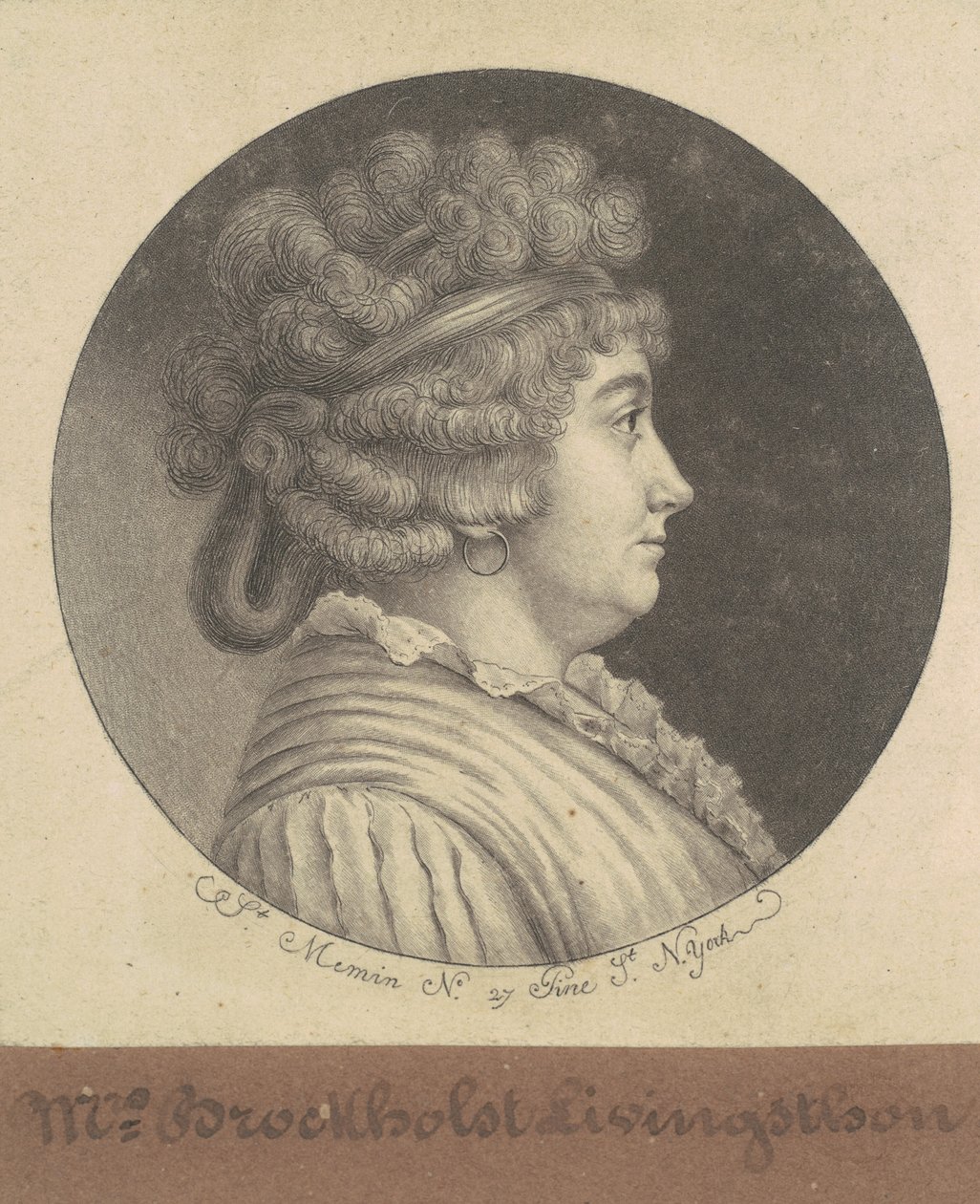 Katarzyna Czajnik Torba Livingston autorstwa Charles B. J. Févret de Saint Mémin