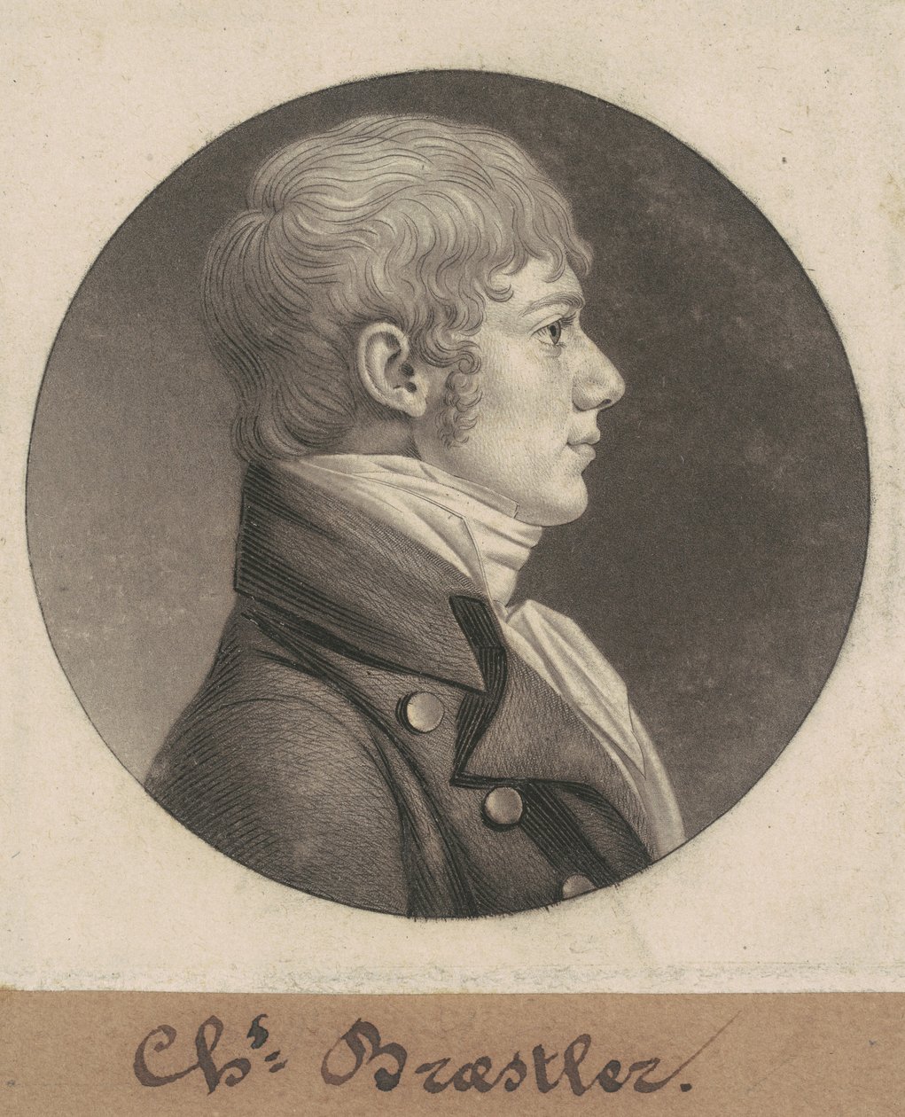 Charles Braestler autorstwa Charles B. J. Févret de Saint Mémin